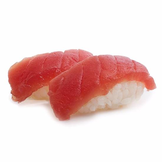 Order Tuna Nigiri (2 pc) food online from blu on the Avenue store, Winter Park on bringmethat.com