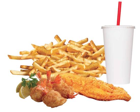 Order Tilapia (1 pc) &(5 pc) Shrimp food online from 3 Brothers King of Philly Cheesesteak store, Winter Haven on bringmethat.com