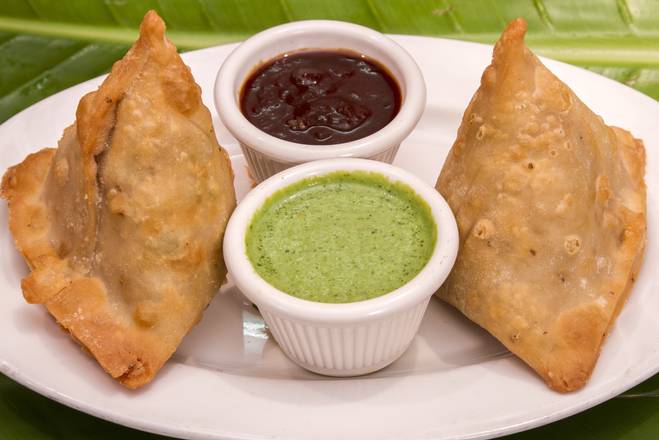 Order Vegetable Samosa food online from Nirvana store, New Orleans on bringmethat.com