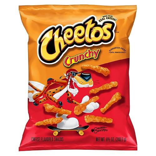 Order CHEETOS CRUNCHY REG 8.5OZ food online from Walgreens store, Maysville on bringmethat.com