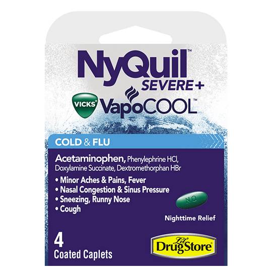 Order NyQuil Severe 4ct food online from Casey store, Carter Lake on bringmethat.com