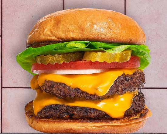 Order Cheesy Double Decker Burger food online from Whats Your Beef store, San Diego on bringmethat.com