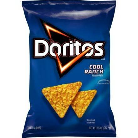 Order Doritos Cool Ranch (9.25 oz) food online from The Hangover Shop by Vita Coco store, Miami on bringmethat.com
