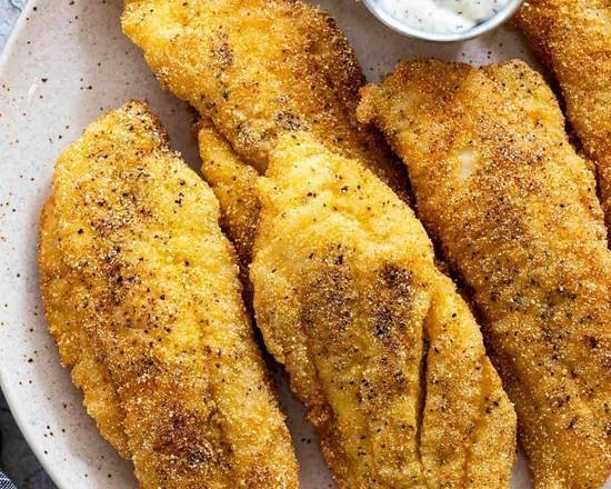 Order Fried Catfish Basket (4 pcs) food online from Dancing Crab Cajun Seafood Express store, Memphis on bringmethat.com