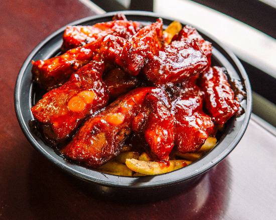Order Two Pound Smoked Rib Tips food online from Papa Rays Pizza & Wings store, Des Plaines on bringmethat.com