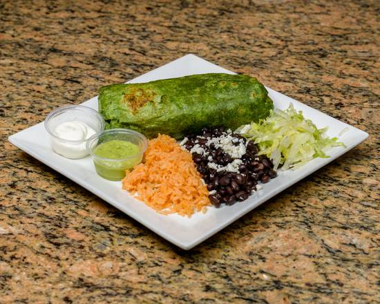 Order Regular Vegetarian Burrito food online from Taqueria Mi Durango store, San Bruno on bringmethat.com