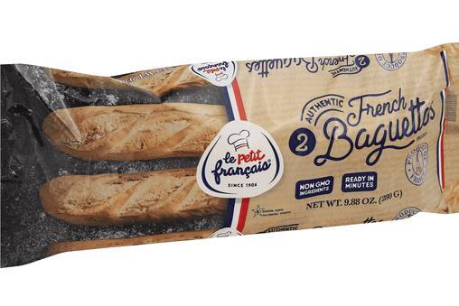 Order Le Petit Francais French Baguettes (2) food online from Fresko Market store, Miami on bringmethat.com