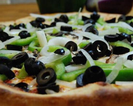 Order Regular Vegetarian Pizza (12" Medium) food online from Stefano's Pizza store, Mill Valley on bringmethat.com