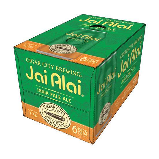Order Jai Alai IPA - 6 Pack - 12oz Cans (7.5% ABV) food online from The Local - Jacksonville store, Jacksonville on bringmethat.com