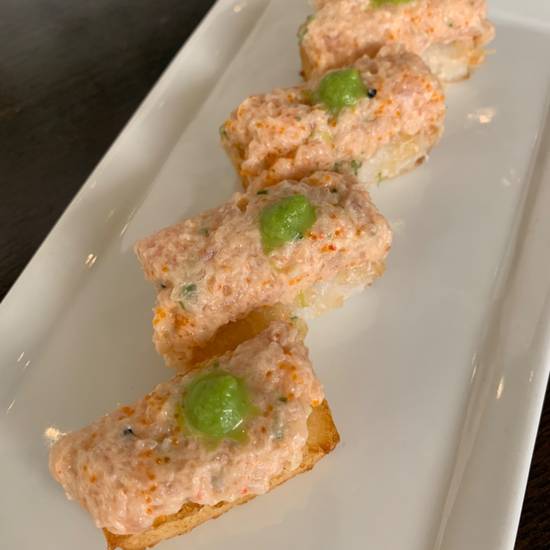 Order Crispy Rice Spicy Yellowtail food online from Yu-n-mi store, Beverly Hills on bringmethat.com