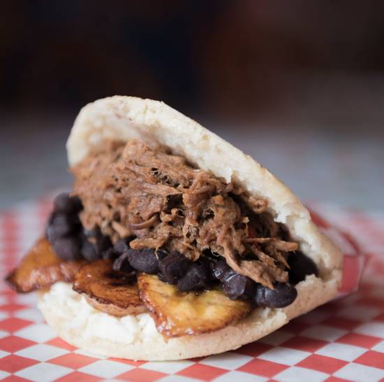 Order Beef Pabellon Arepa food online from La Latina store, Miami on bringmethat.com