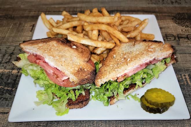 Order Vegan BTL Sandwich w/  French Fries food online from Pizzanada store, Bloomfield on bringmethat.com