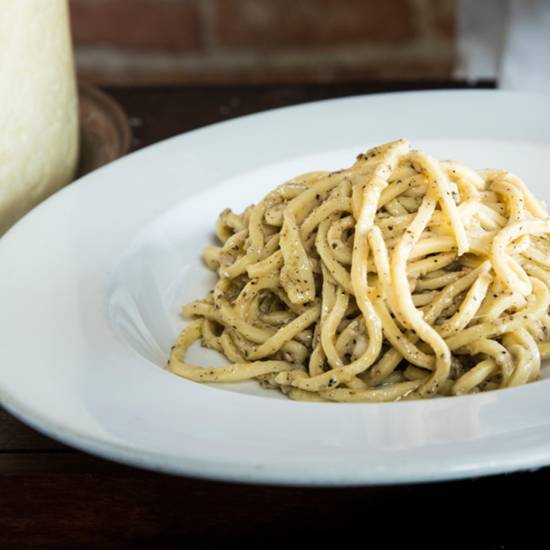 Order Special Cheese Wheel Pasta Cacio Pepe food online from Pecorino store, Los Angeles on bringmethat.com