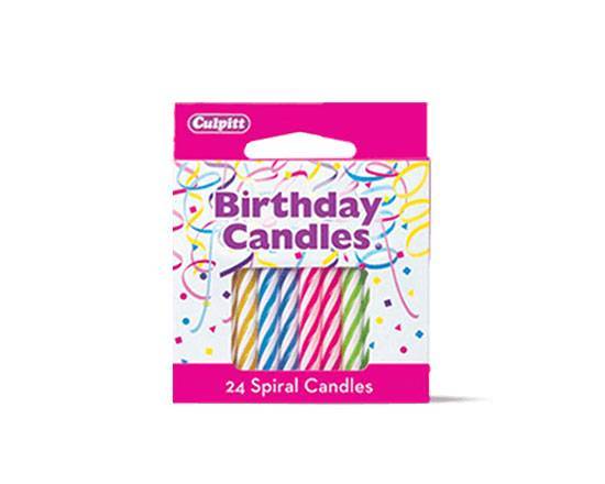 Order Spiral Candles food online from Baskin-Robbins store, Brunswick on bringmethat.com