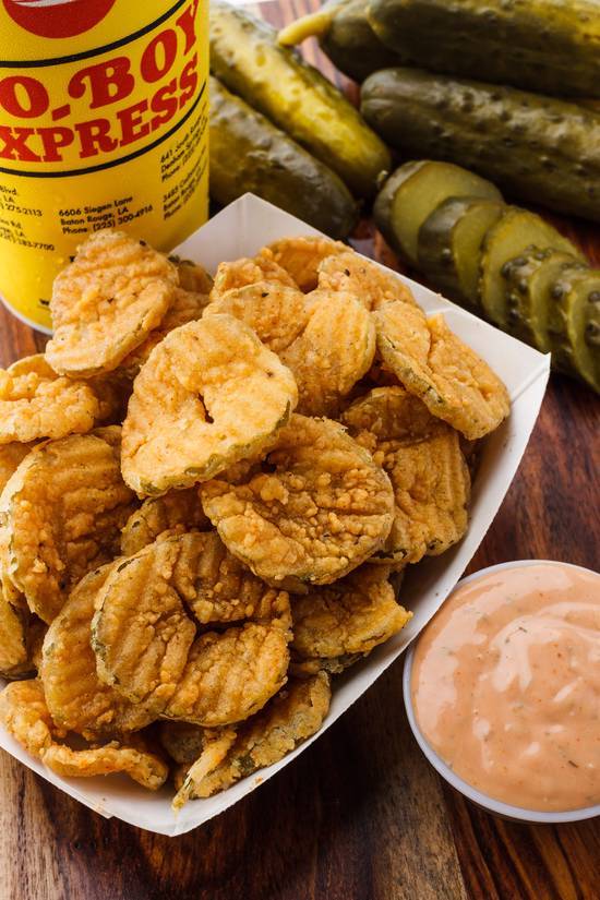 Order Fried Pickles food online from PO-Boy Express store, Baton Rouge on bringmethat.com