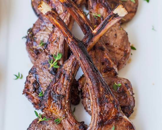 Order Lamb Chops (5 pcs) food online from Athena Cafe store, Metairie on bringmethat.com