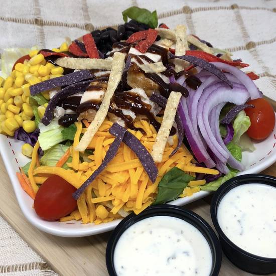 Order Big BBQ Chicken Chopped Salad food online from Little Lois Cafe store, Salem on bringmethat.com