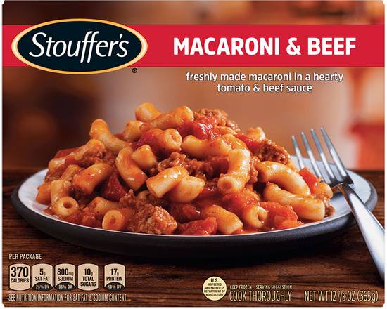 Order Stouffers Macaroni and Beef  food online from Fresko Market store, Miami on bringmethat.com