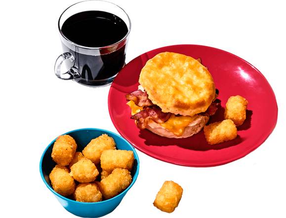 Order BACON, EGG & CHEESE BISCUIT COMBO food online from Krystal-Hillsborough store, Tampa on bringmethat.com