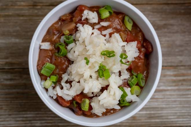 Order RED BEANS & RICE food online from Jed Local Louisiana Poboys store, Baton Rouge on bringmethat.com
