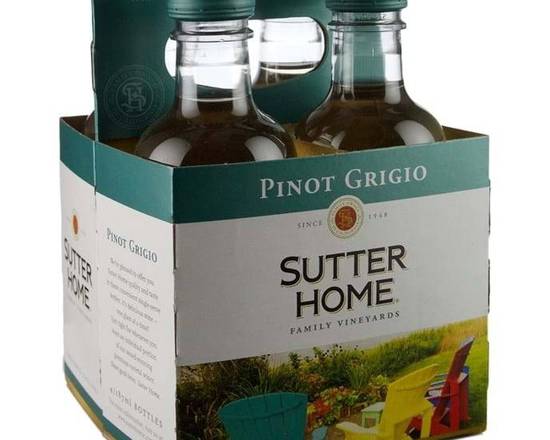 Order Sutter Home Pinot Grigio, 4pk-187mL wine (13.00% ABV) food online from Fresko Market store, Miami on bringmethat.com