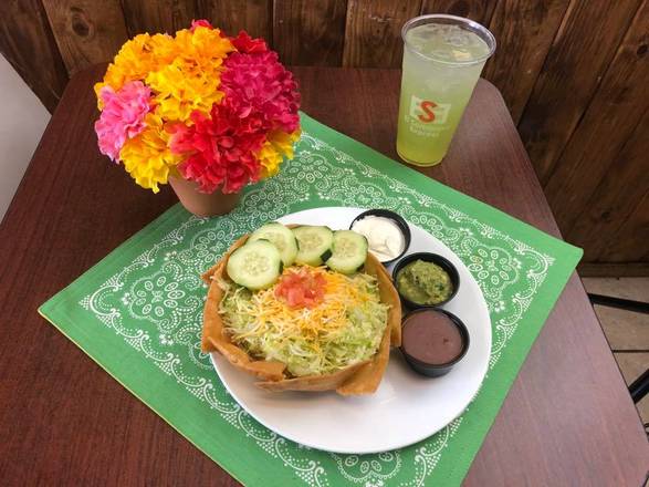 Order Taco Salad food online from El Sombrero Express store, Las Cruces on bringmethat.com