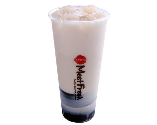 Order Grass Jelly Milk Tea (Cold) food online from Meet Fresh store, San Mateo on bringmethat.com