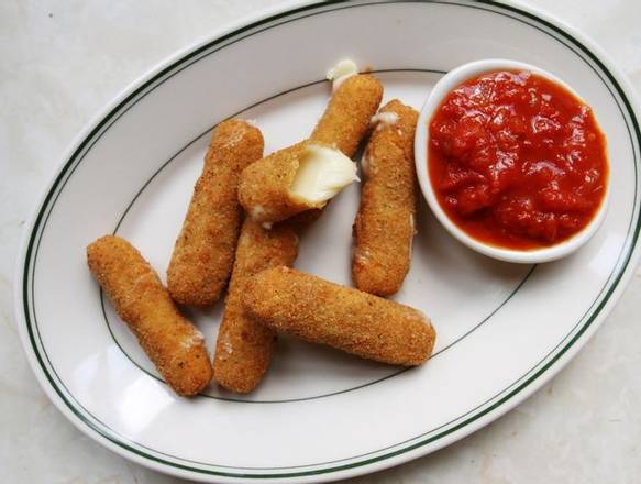 Order Mozzarella Stix (6 pcs) food online from Dante's Place Restaurant-Pizza store, Leonia on bringmethat.com