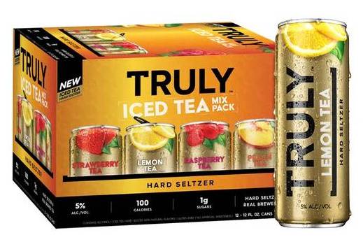Order Truly Iced Tea Mix, 12pk-12oz can seltzer (5.00% ABV) food online from Fresko Market store, Miami on bringmethat.com