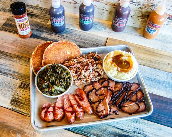 Order 3 Meat Sampler food online from Bar-b-Cutie store, Nashville on bringmethat.com