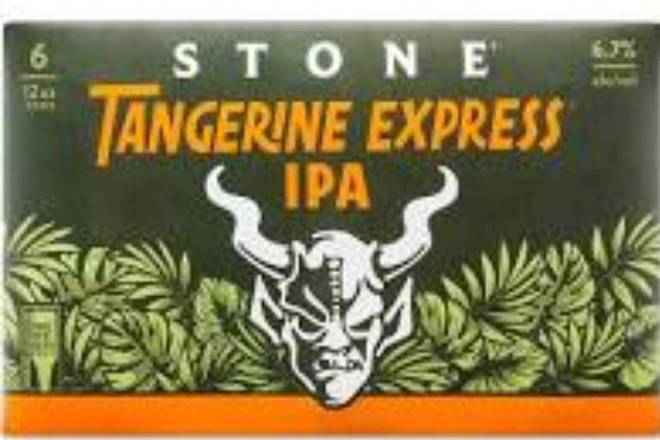 Order Stone Tangerine Express IPA 6pk-12oz cans (6.7% ABV) food online from Silver Liquor Market store, Los Angeles on bringmethat.com
