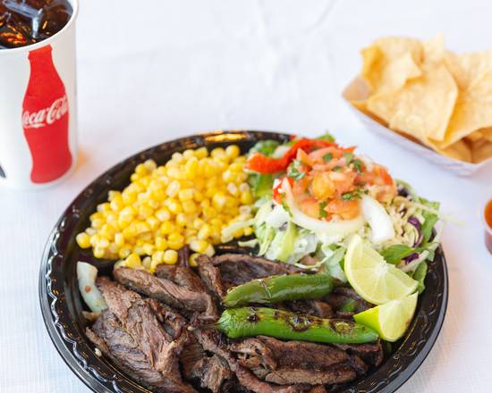 Order Carne Asada Combo food online from Tacos Plus store, Los Angeles on bringmethat.com