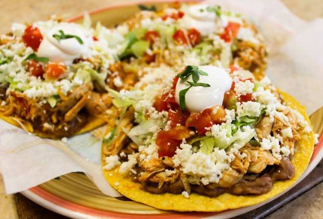 Order Tostadas(3 Pc) food online from Taco Rey - James L. Redman Pkwy store, Plant City on bringmethat.com