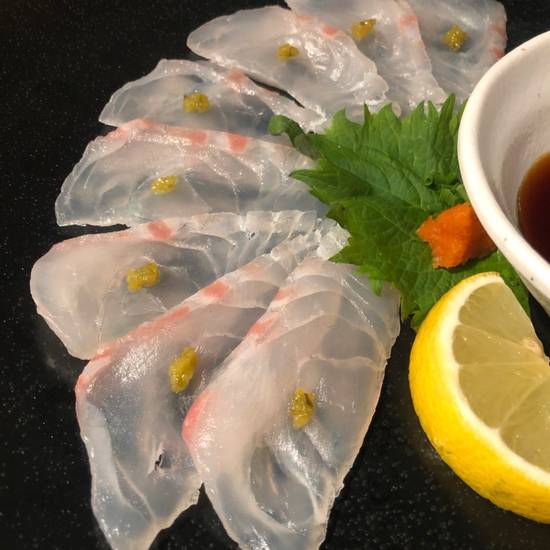 Order Whitefish Usuzukuri food online from Sushi Katsu-Ya store, Seattle on bringmethat.com