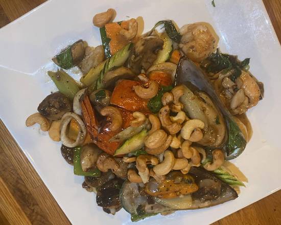 Order Seafood Basil Stir Fry food online from Rice Bistro store, Port Orange on bringmethat.com