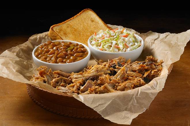 Order BBQ PORK PLATE food online from Shane's Rib Shack store, Marrero on bringmethat.com