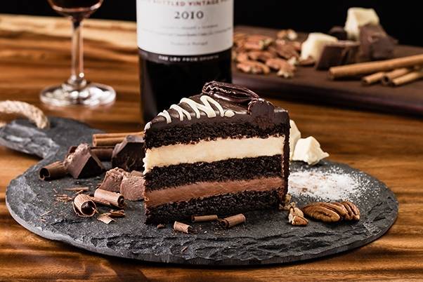 Order Chocolate Mousse Cake food online from Texas De Brazil store, Farmington on bringmethat.com