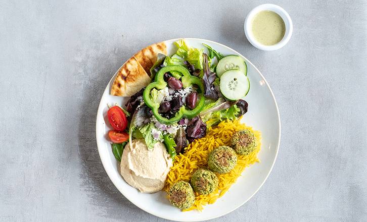 Order Falafel & Salad Plate food online from Zoe Kitchen store, Tampa on bringmethat.com