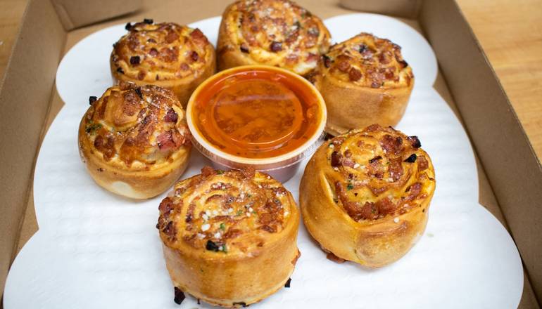 Order Half Dozen Stuffers Choice of Meat, Veggie or Cheese food online from Amato's store, Portland on bringmethat.com