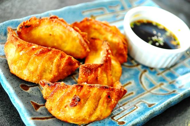 Order Fried Gyoza (5 pcs) food online from Las Vegas Sushi store, Fort Lee on bringmethat.com