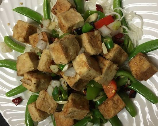 Order Crispy Salt & Pepper Tofu food online from Mulan Asian Bistro store, Memphis on bringmethat.com