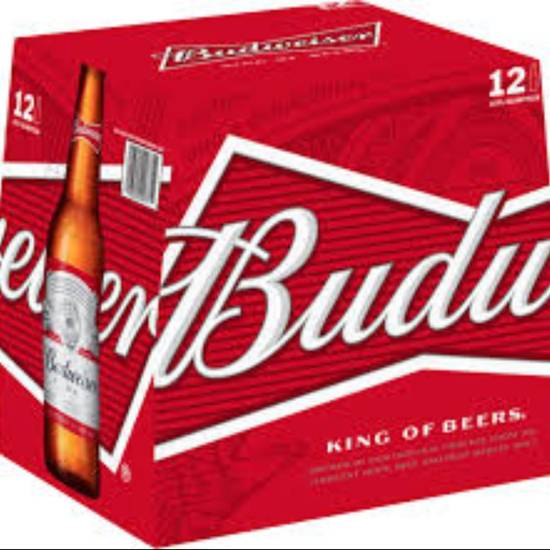 Order BUDWEISER 12oz 12PK BOTTLES food online from Duke Liquor & Jr. Market store, Los Angeles on bringmethat.com