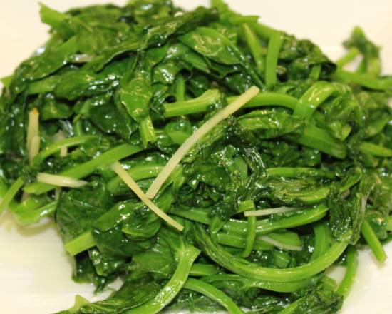 Order Stir Fried Pea Sprouts with Ginger food online from Enjoy Vegetarian Restaurant store, San Francisco on bringmethat.com