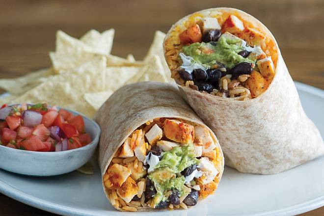 Order Fiesta Burrito food online from Sharky's Woodfired Mexican Grill store, Los Angeles on bringmethat.com