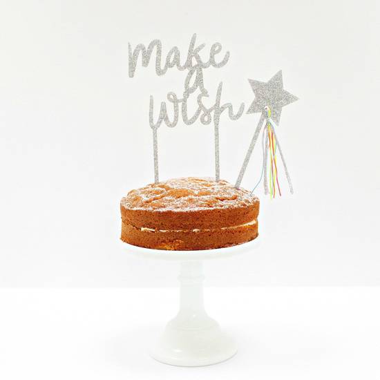 Order Make A Wish Acrylic Cake Topper + Star food online from Lb Cake Stop store, Baldwin Park on bringmethat.com