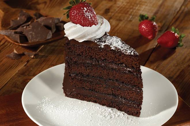 Order DARK CHOCOLATE FUDGE CAKE  food online from Old Chicago 18 store, Westminster on bringmethat.com