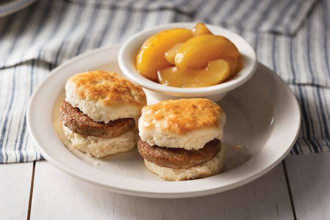 Order Meat Biscuits n' Hashbrown Casserole or Fried Apples food online from Cracker Barrel Old Country Store store, Somerset on bringmethat.com