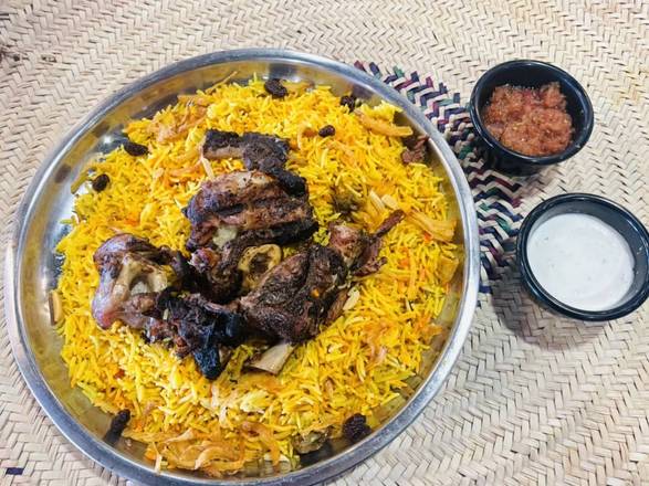 Order Madhbi- Grilled Lamb |  لحم مظبي على الحجر food online from House Of Mandi store, Anaheim on bringmethat.com