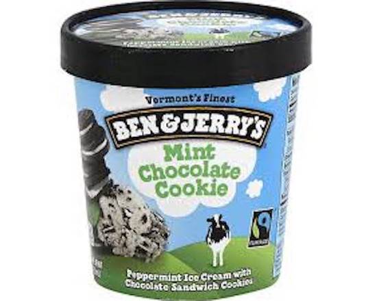 Order Ben & Jerry's Mint Chocolate Cookie Pint food online from George's Market store, San Francisco on bringmethat.com