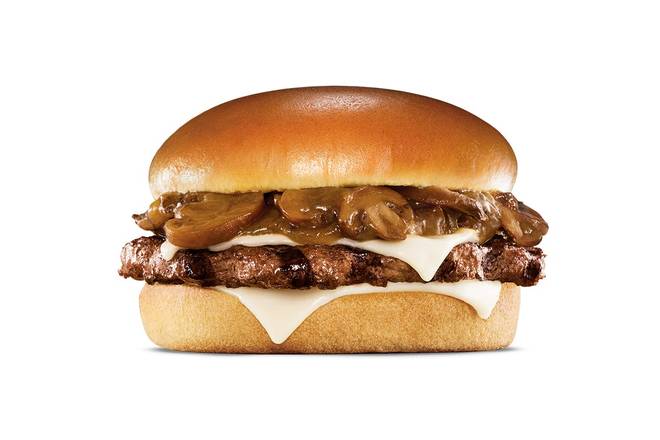 Order Mushroom & Swiss Angus Burger food online from Hardee store, Chambersburg on bringmethat.com